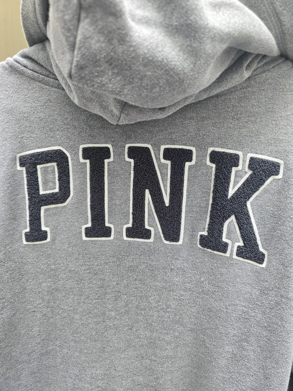Victoria's Secret PINK Gray Zip-Up Hoodie - Picture 3 of 5